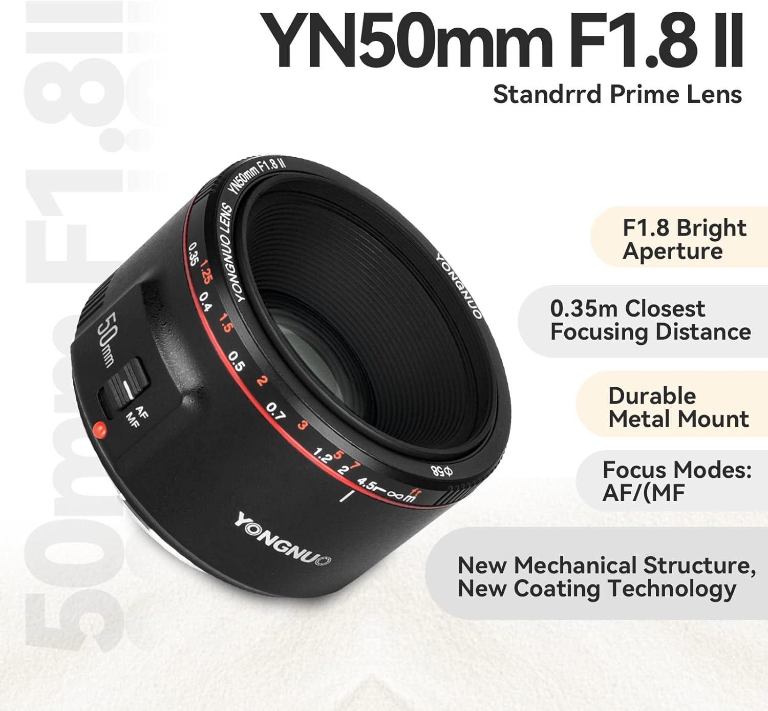 Yongnuo YN50MM II Standard Prime Lens for Canon Kenya Ubuy