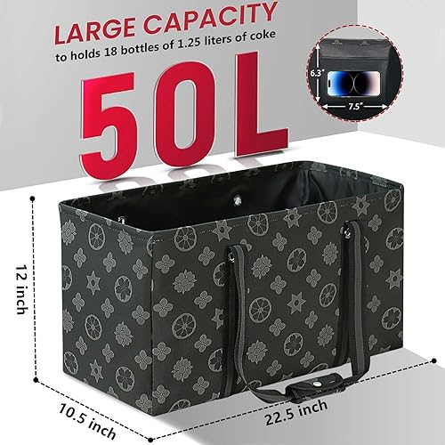 Miniatura 3 de ASXSONN Bolsa de mano extra grande con marco de alambre de metal, bolsa grande estructurada con fondo duro, bolsa de coche, bolsa de playa