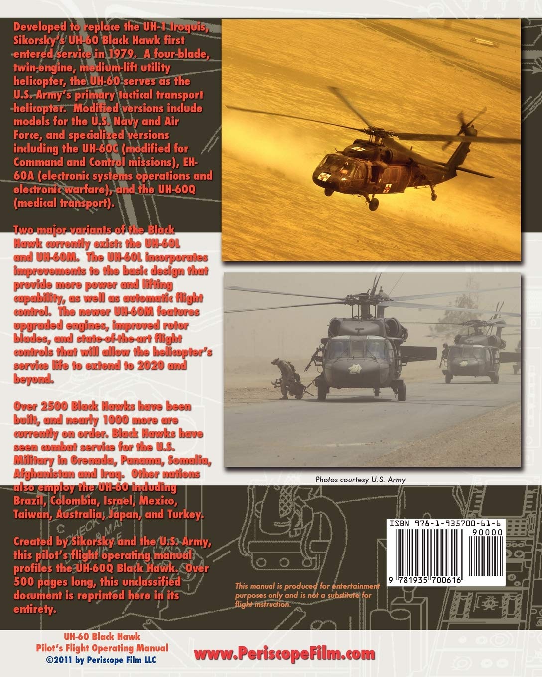 UH-60 Black Hawk Pilot's Flight Operating Manual      Paperback – April 20, 2011