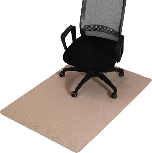 Miniatura 7 de PATIKIL Tapete para silla de oficina de 55 x 35 pulgadas, tapete de escritorio multiusos para sillas rodantes para suelos de madera dura (negro)
