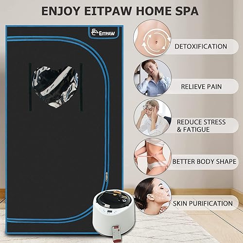 Miniatura 4 de Tienda de campaña de sauna de tamaño completo, spa personal en casa para tu familia, relájate y rejuvenece con sauna portátil, sauna de vapor