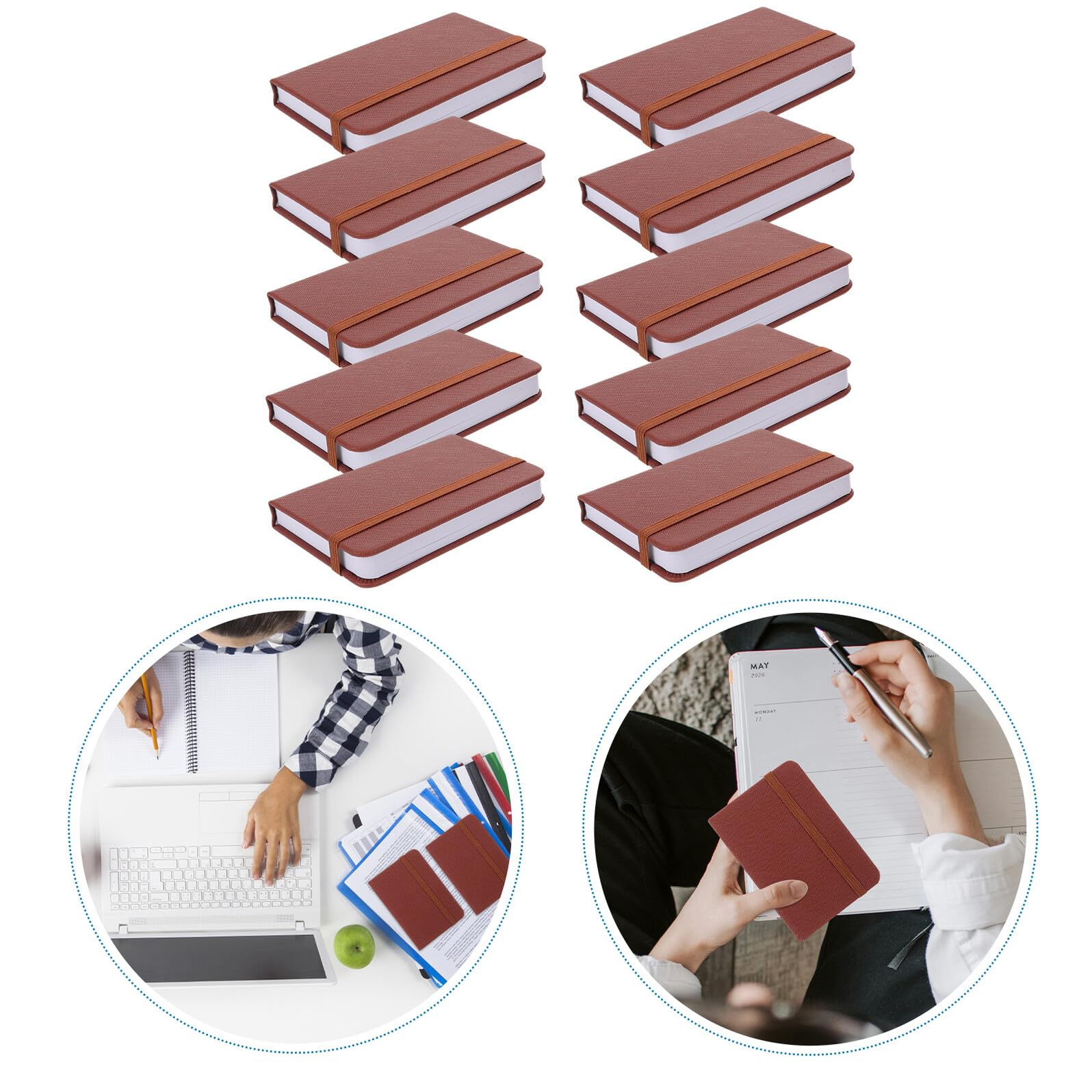 Cabilock Mini Cuaderno de Notas A7 Portátil, Cuaderno para Tomar Notas con Superficie de Escritura Suave, Adecuado para Organizarse Oficina Clase