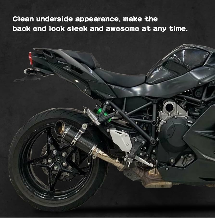 バイク用　プレート取り付け 金具　LEDライト付き。カワサキ カワサキニンジャ用LEDライト付きモーターサイクルナンバー