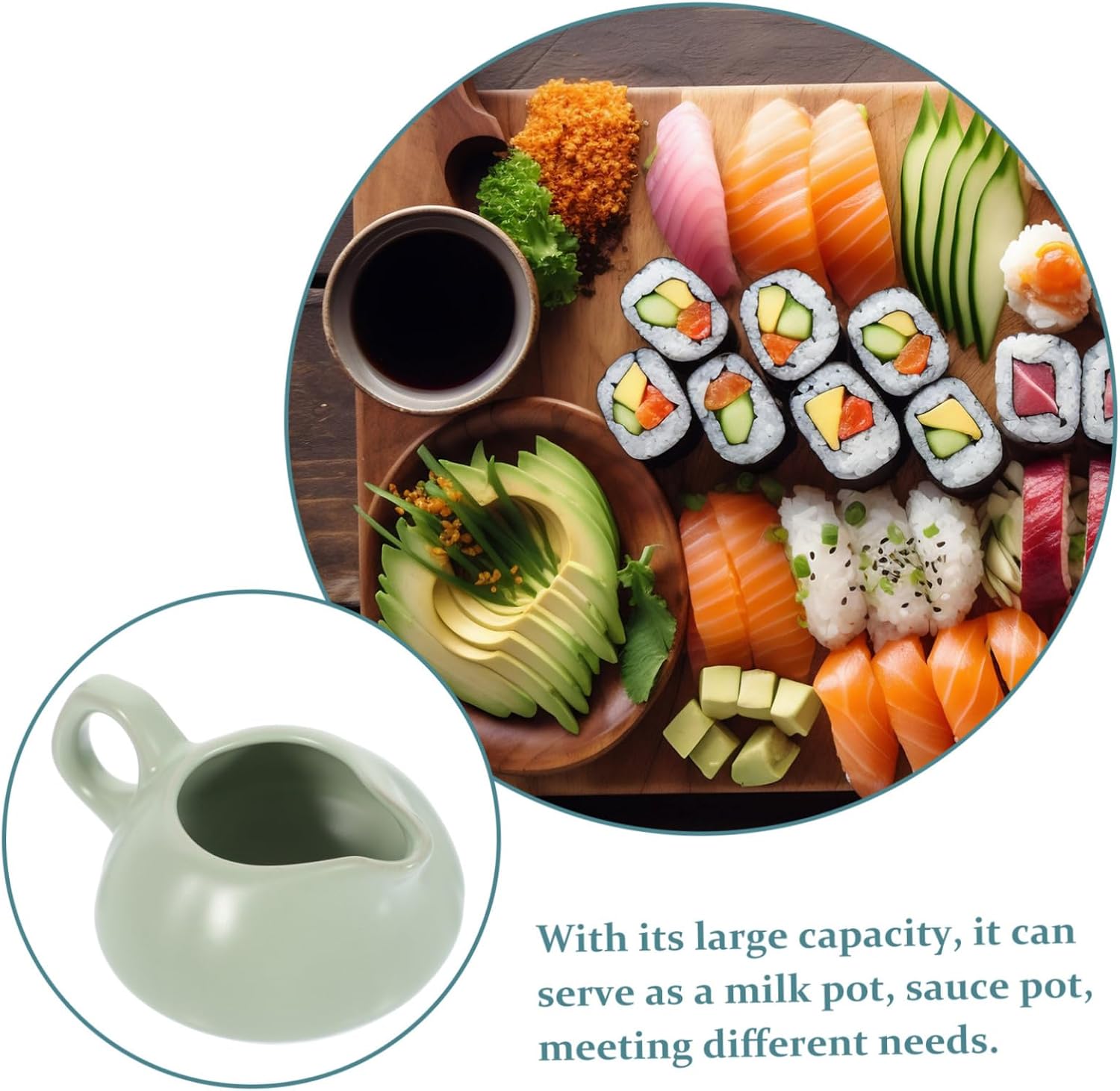 3pcs Ceramic Gravy Boat with Handle Elegant Sauce Pitcher for Serving Dressings and Sauces Versatile Kitchen Essential for Casual and Formal Dining