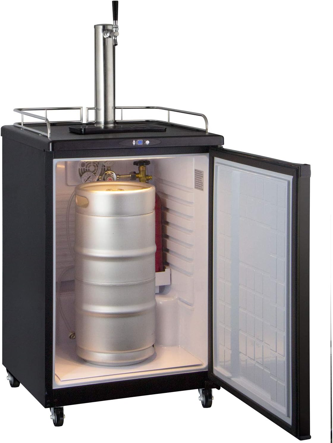 Kegco Keg Dispenser, Single Faucet, Black