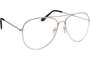 Aviator Eyeglasses Clear Lens