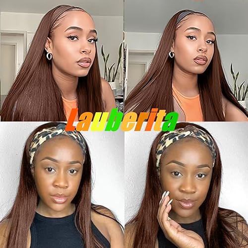 Miniatura 10 de Peluca de cabello humano con diadema para mujer, cabello corto y rizado, peluca de onda profunda, 12 pulgadas, color natural