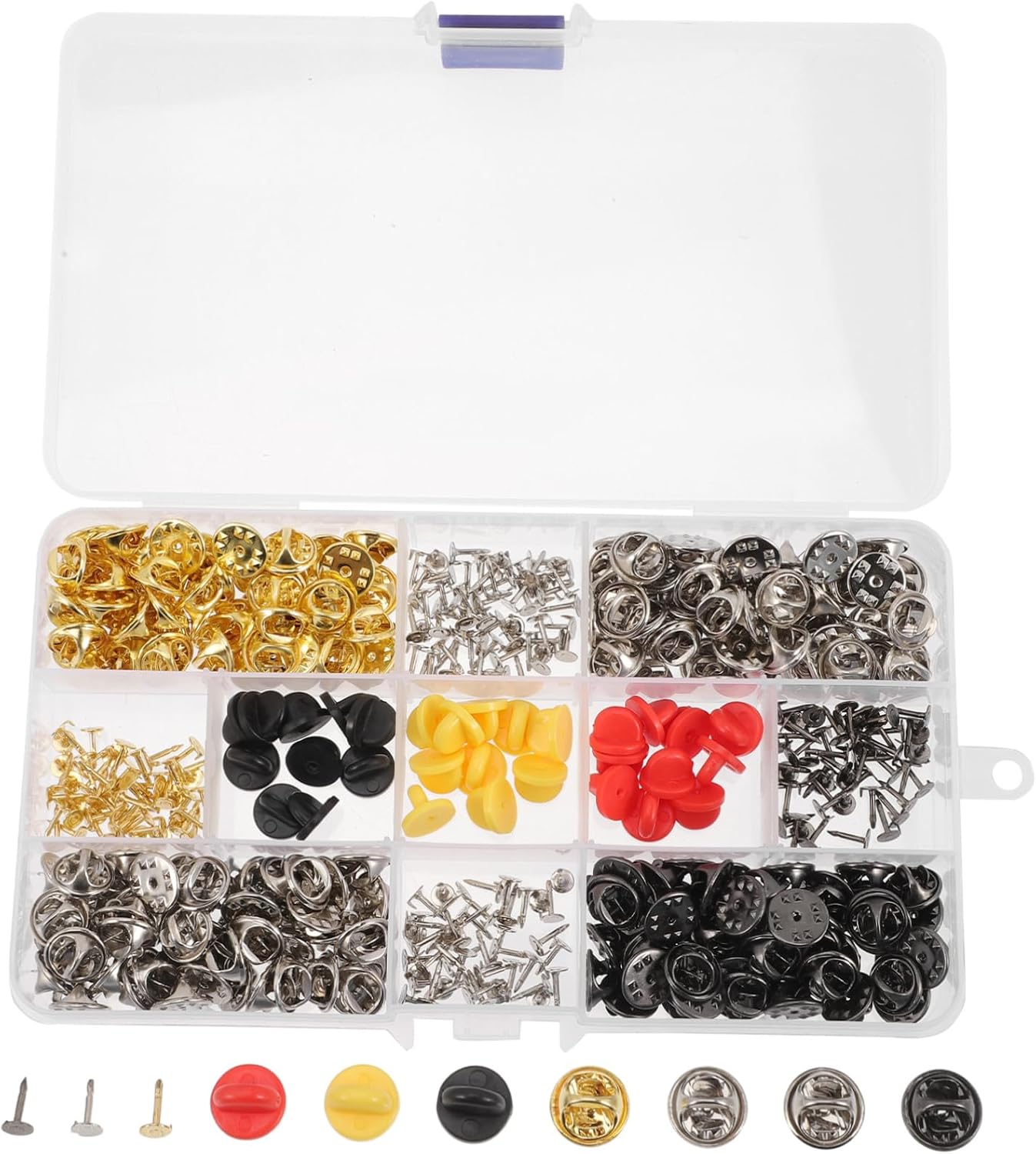 430pcs Bulk Butterfly Pins Tie Tack Pin Backs Metal Replacement Clutch for Lapel DIY Craft Supplies