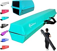 Vista 8 de MARFULA Balance Beam - Equipo de gimnasia de suelo plegable para niños, base antideslizante - de 6 a 10 pies para uso en gimnasio en casa