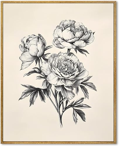 Miniatura 22 de Lienzo de paisaje de granja, arte de pared retro de paisaje natural, marco de bosque, pósteres de campo vintage, pintura de bosque verde, cuadros de