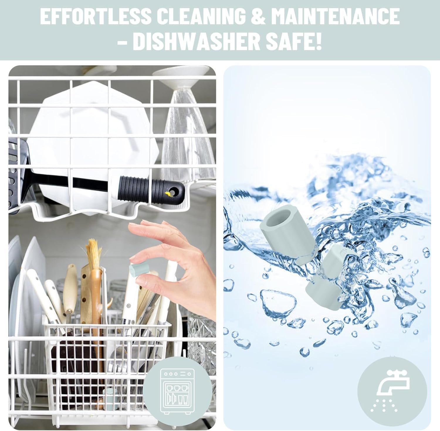 2 Pack Magnetic Straw Cover, Silicone Leakproof Straw Protector for Tumbler, Compatible with Era/Resa, Drinkware Accessory - Image 4