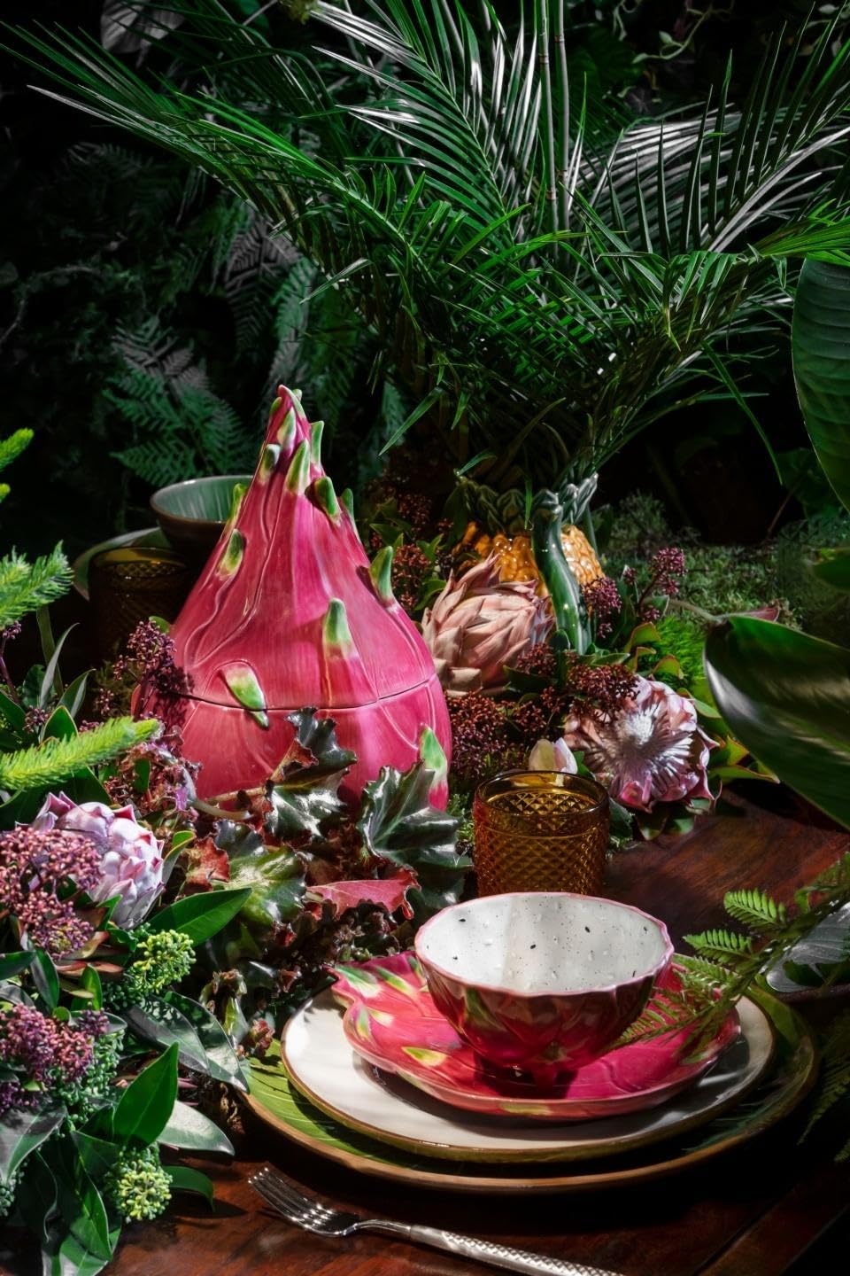 Amazon.com: Bordallo Pinheiro Tropical Fruits Porcelain Box Dragon