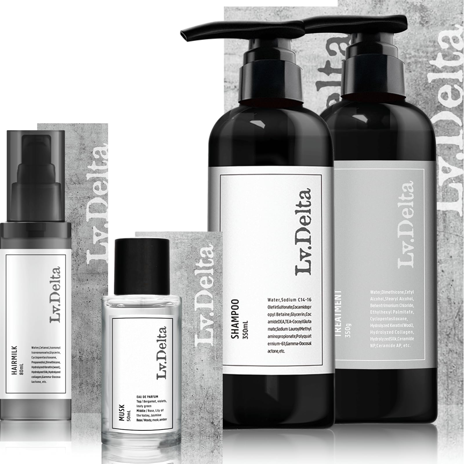 Amazon | レベルデルタ LvDelta メンズ香水 ヘアミルク シャンプー