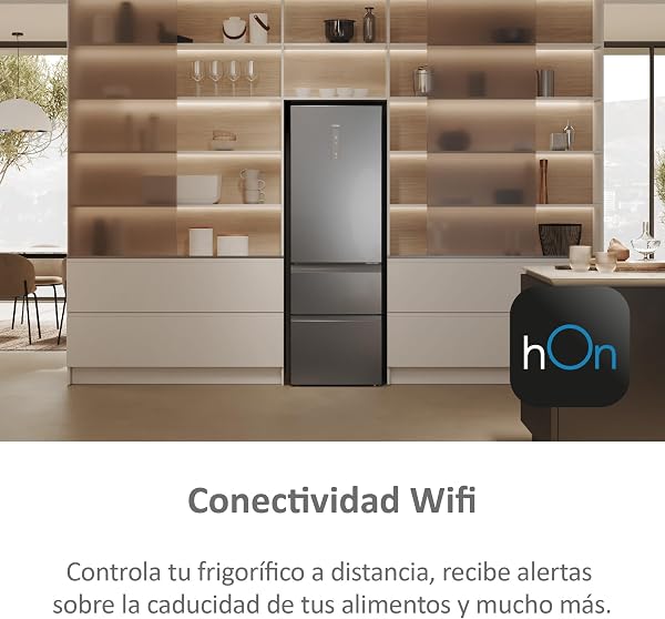 Haier 3D 60 Series 5 HTW5618CNMG - Frigorífico Combi, Cajones Direct Access, Circular AirFlow, WIFI, Tecnología ABT, Motor In - 5