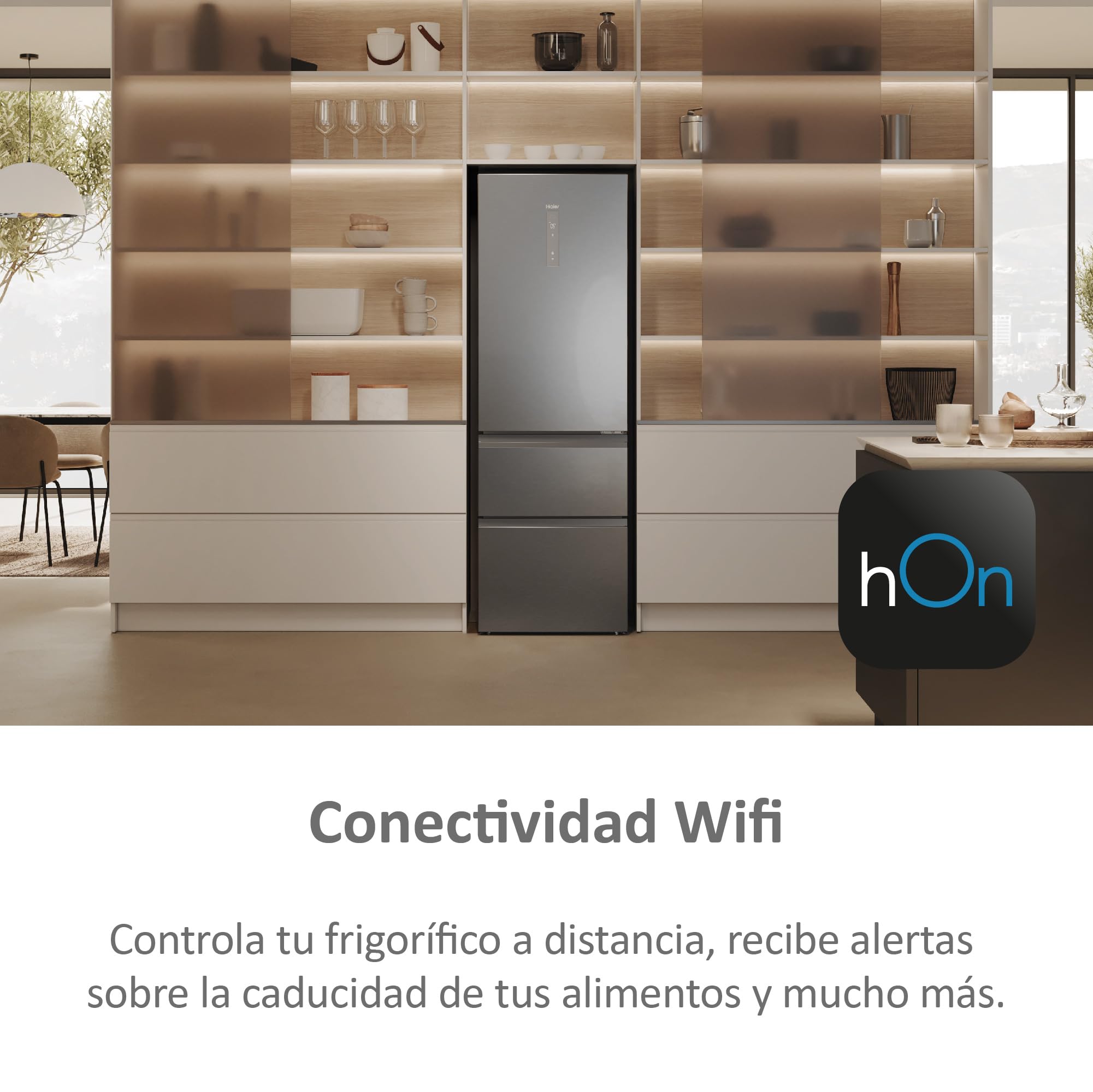 Haier 3D 60 Series 5 HTW5618CNMG - Frigorífico Combi, Cajones Direct Access, Circular AirFlow, WIFI, Tecnología ABT, Motor In - 5