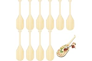 Bulk 10 Pack Craft Paddles 15 Inch Unfinished Wooden Oars for DIY...