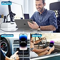 Vista 9 de 【MFi Certified】iPhone Fast Car Charger, Linocell 60W Dual PD Car Power Cigarette Lighter USB-C Car Charger Fast Charging+2Pack Type-C to Lightning