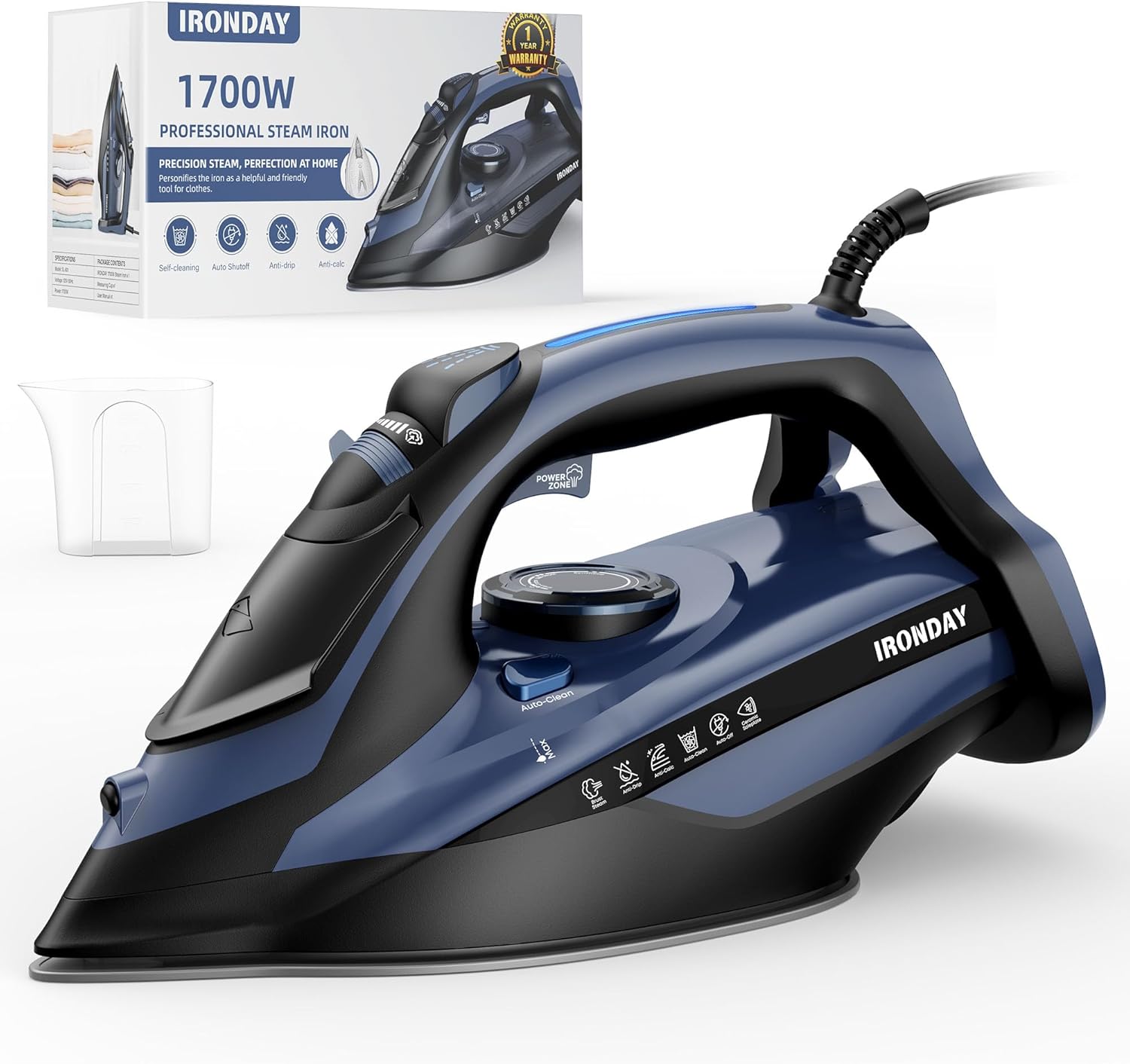 Steam Iron for Clothes Fast Heating