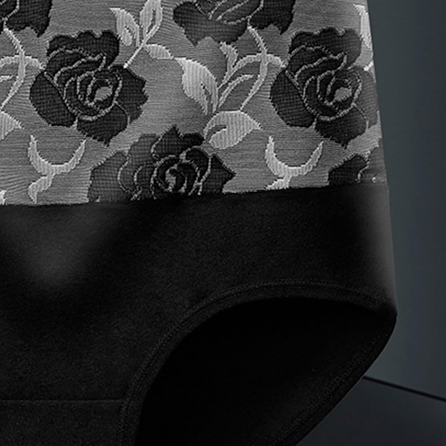 DGHM-JLMY Rose Jacquard Ladies Panty Multipack High Waist Plus Size Stretch Underwear Print Cotton Underwear Hipster Briefs