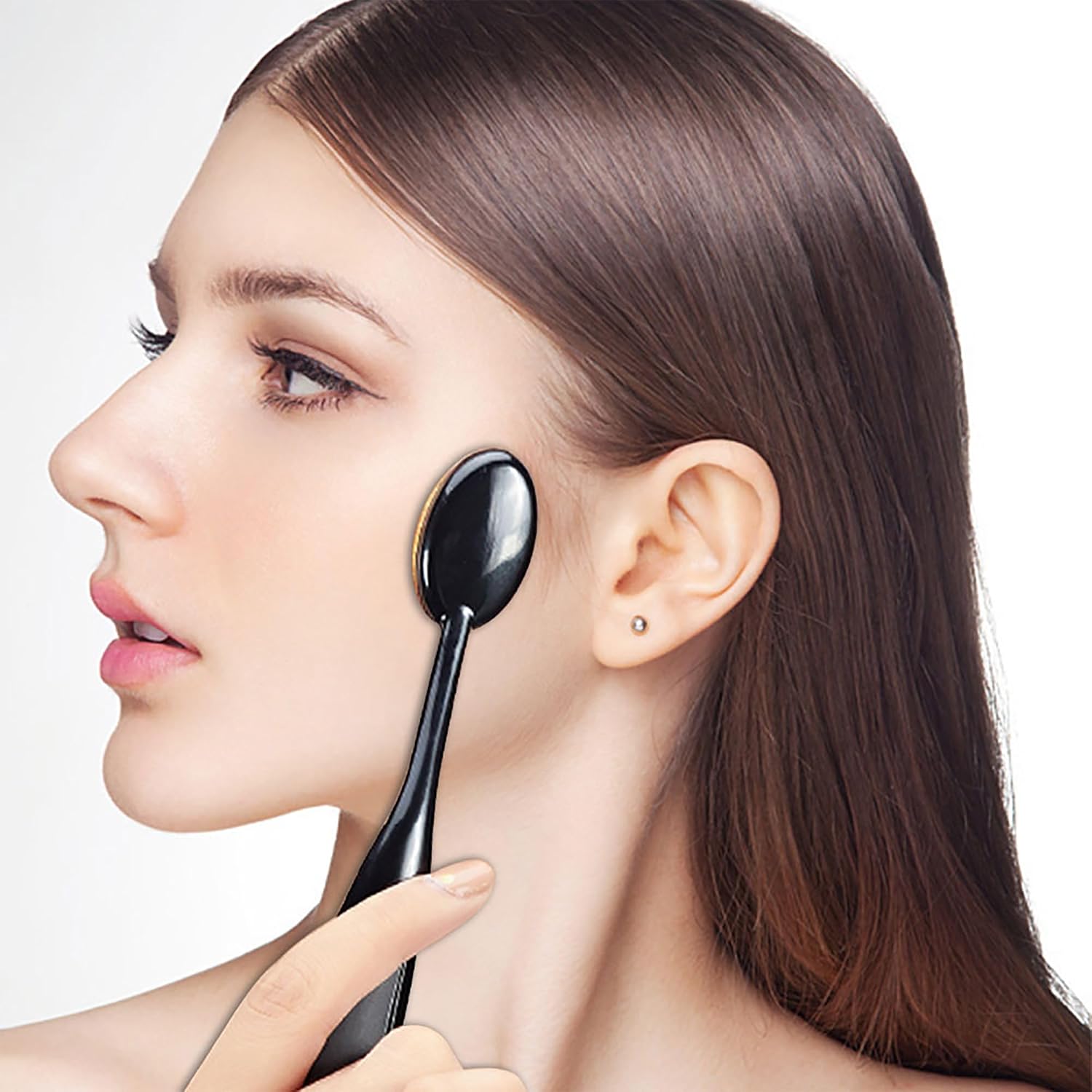 2 Pc Foundation Brush Type Kabuki Makeup Brushes Cosmetics Face Foundation Blending Foundation Makeup Brush Beauty Tool
