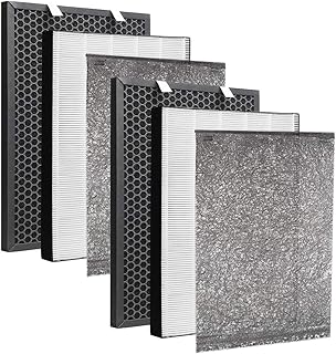 2 Sets Replacement Filter Compatible with Bissell Air220 2609A Air320 2768A Air Purifier - Including HEPA Filters Activated Carbon Filters Pre-Filter - Compare to # 2677 2678 2804