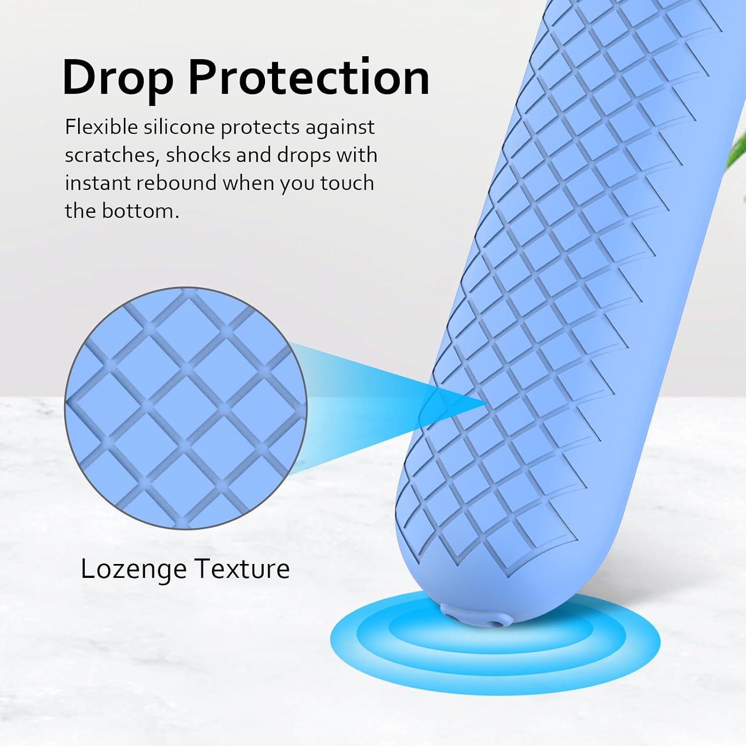 USTIYA Remote Case for Google TV Streamer 4K 2024 Protective Control Cover Silicone (Blue)