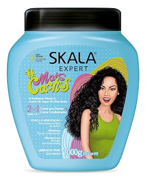 SKALA Hair Type 3ABC - Mais Cachos And Passion Fruit Combo- Hydrate Curls, Eliminate Frizz, For Curly Hair - 2 IN 1 Conditioning Treatment and Cream To Comb