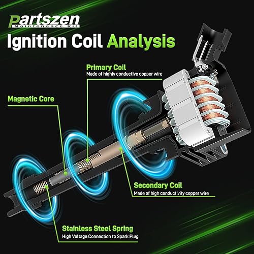 Miniatura 4 de Bujías de bobina de encendido UF549 para Nissan Altima Cube Frontier March NP300 Pathfinder Rogue Sentra Tiida Urvan Versa X-Trail 2007-2019
