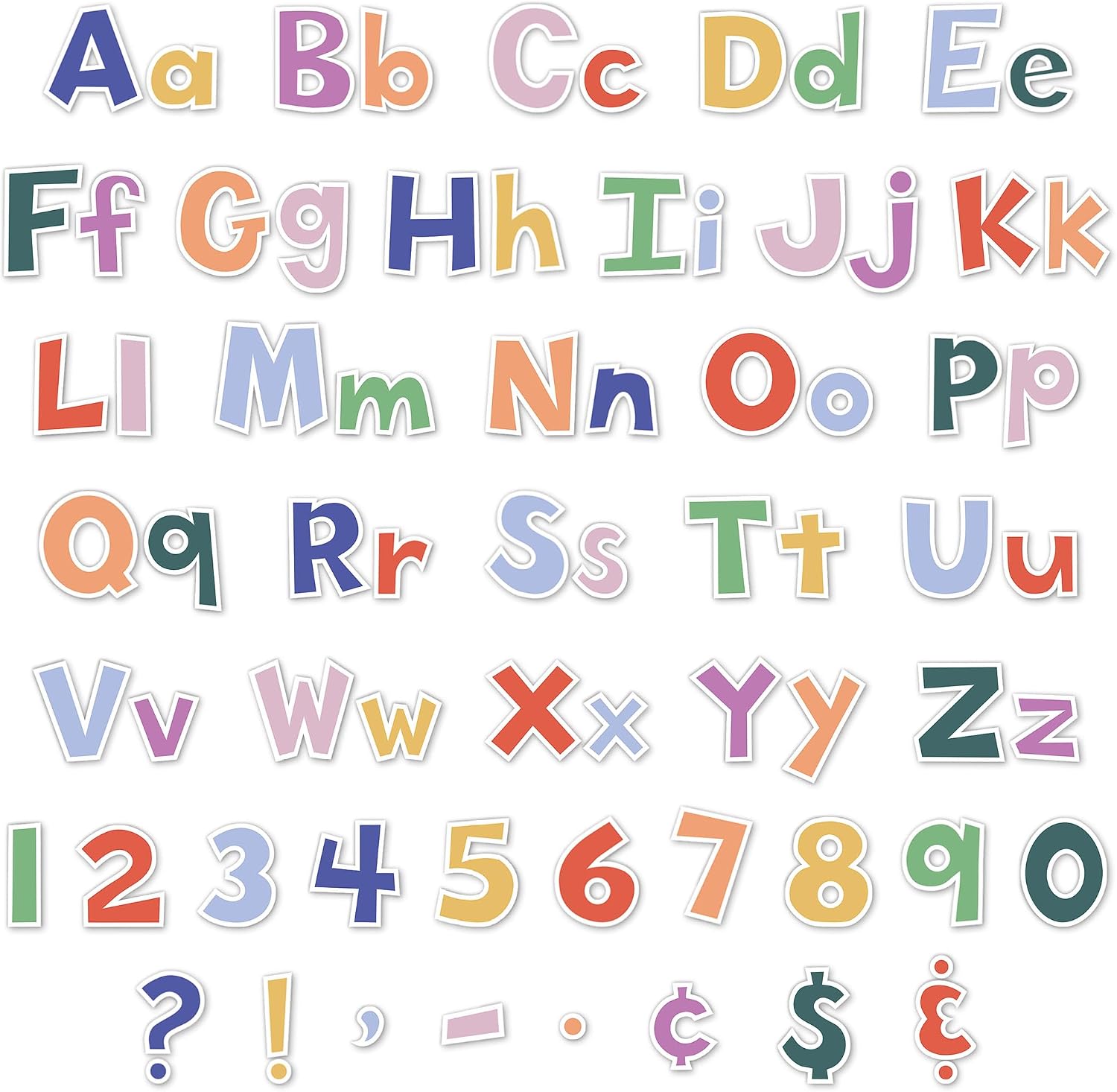 Teacher Created Resources Color Crush 4" Fun Font Letters Combo Pack (TCR9388)