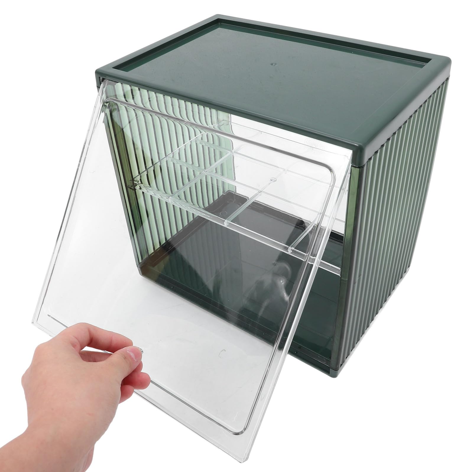 balacoo Contenitore Leggero e Riutilizzabile, Grande Capacità in Plastica Verde Doppio Strato per Conservazione per Pane da Cucina Pane Casalingo
