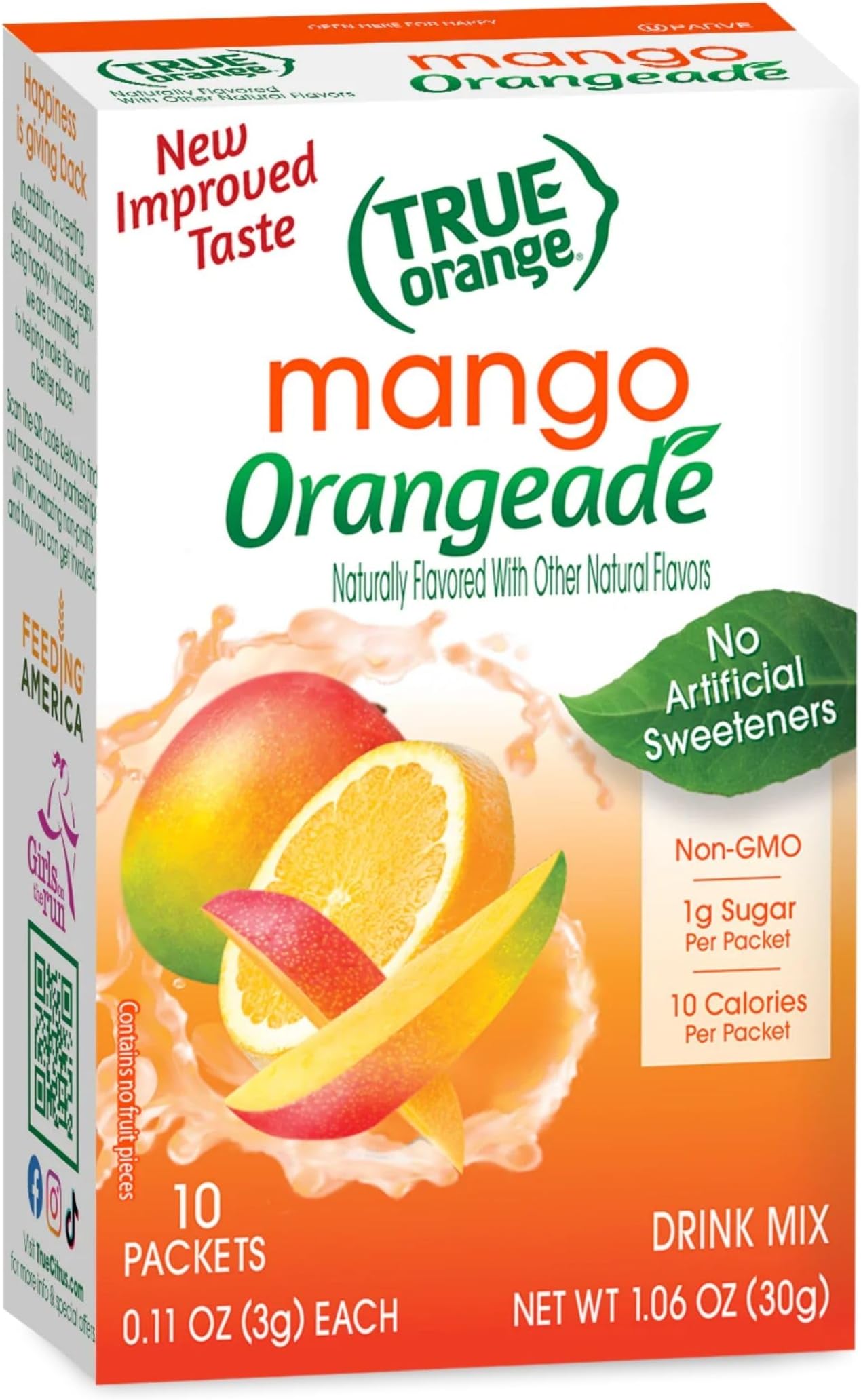 - True Citrus Orange, Mango, 1.06 oz, (Pack of 10, 0.11 oz each)