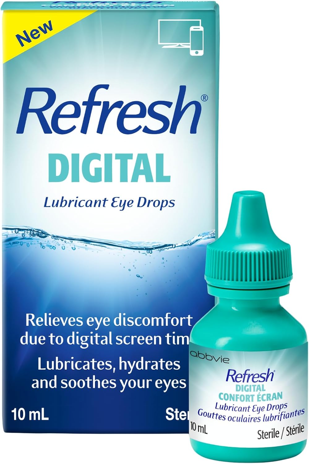 REFRESH Digital Eye Drops Ophthalmic Solution, Dry Eye Relief, Digital