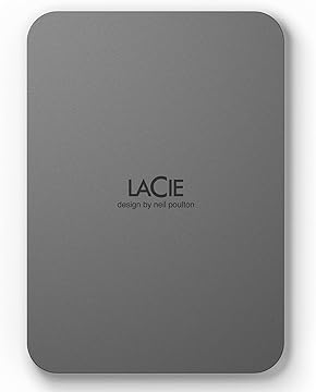 LaCie+Mobile+Drive+Secure+STLR5000400+5TB+USB-C+Portable+Hard+Drive+Space+Grey