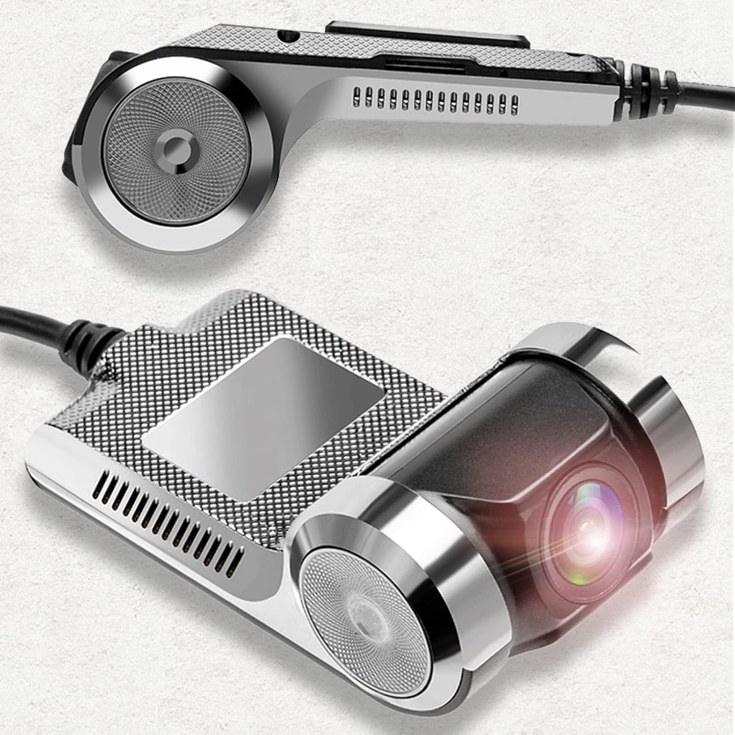 Diagram illustrating ADAS features: Track Departure Warning, Forward Collision Warning, and Low-speed Collision Warning.