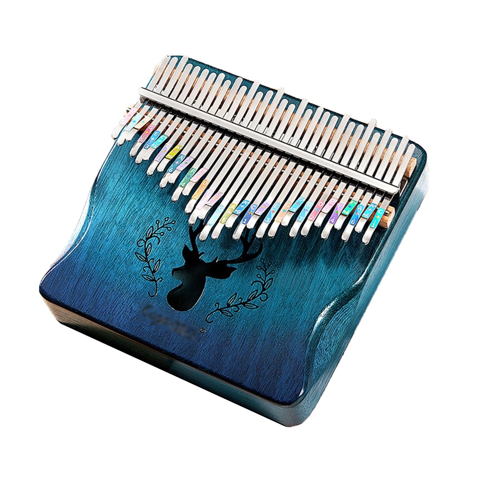 Kalimba 31 Klawiszy Kciuk Fortepian Dla Dorosłych, Dzieci, Początkujący Instrument Muzyczny Pianino Palcowe Przenośne Z Zestawem Narzędzi Do Strojenia Torba(31 Tones - Gradient Blue)