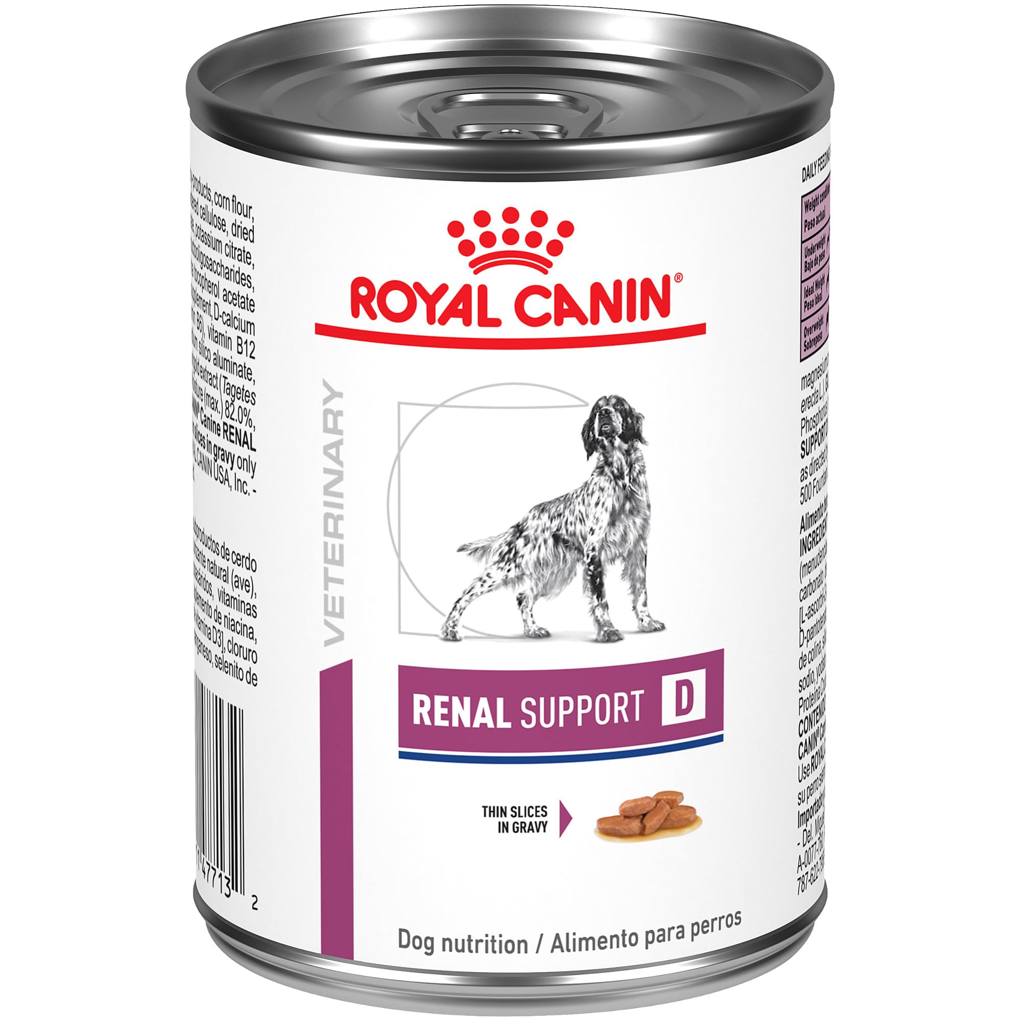 Royal Canin Veterinary Diet Canine Renal Support D Adult Thin Slices in Gravy Dog Food