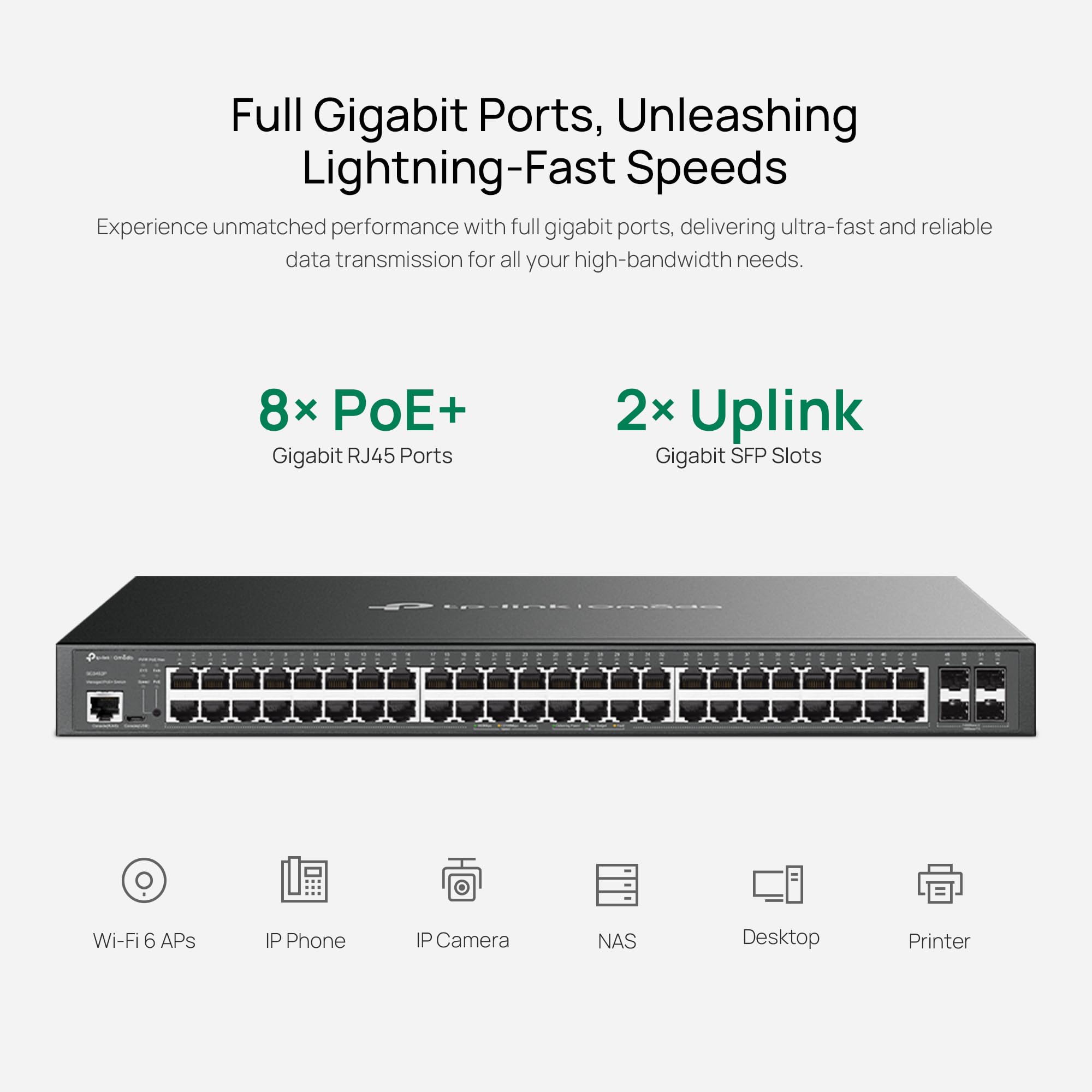 TP-Link Tl-Sg3452P, Switch Gigabit L2+ Poe Gerenciado De 48 Portas
