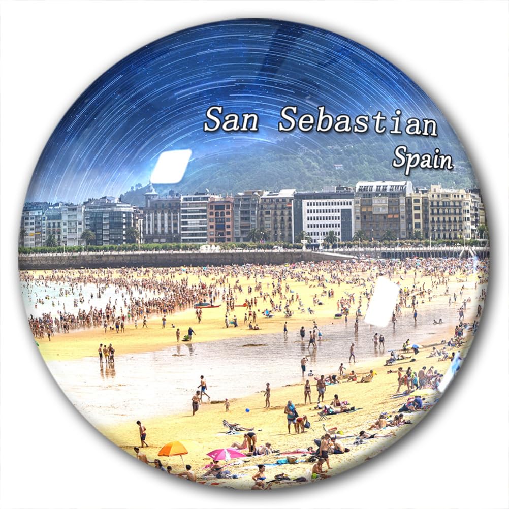 Spain San Sebastian Fridge Magnet Refrigerator Stickers Decorative Magnet Travel Souvenir Glass