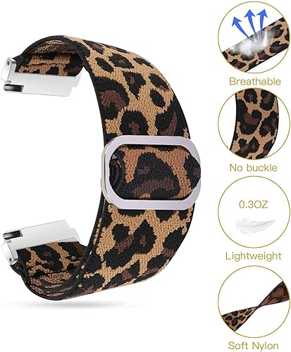 Miniatura 3 de Correa de repuesto ajustable de nailon elástico de 0.86 pulgadas para reloj inteligente IDW13, IDW16, IDW19, IDW17, compatible con TOOBUR, TEMINICE,