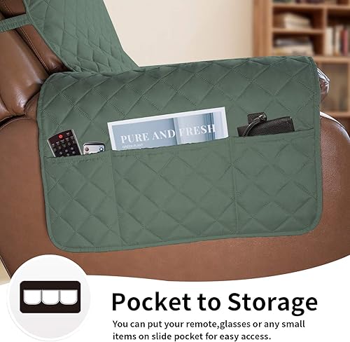 Miniatura 464 de Easy-Going - Funda reversible para sofá, resistente al agua, con varillas de espuma y correas elásticas, protector de muebles para mascotas y perros