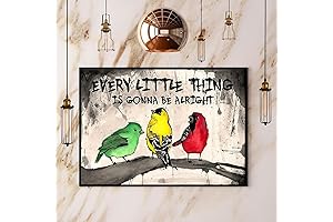 Vintage Theee Little Birds Decor Sign