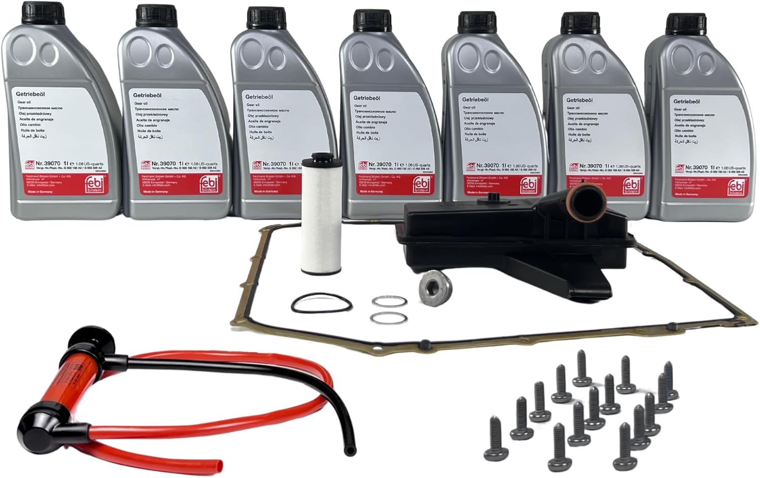 Transmission Service Kit: 7L ATF Fluid, Filters, Pump & Hardware LAIPZ for PORSCHE MACAN (2015-2024) PDK Dual Clutch Trans.