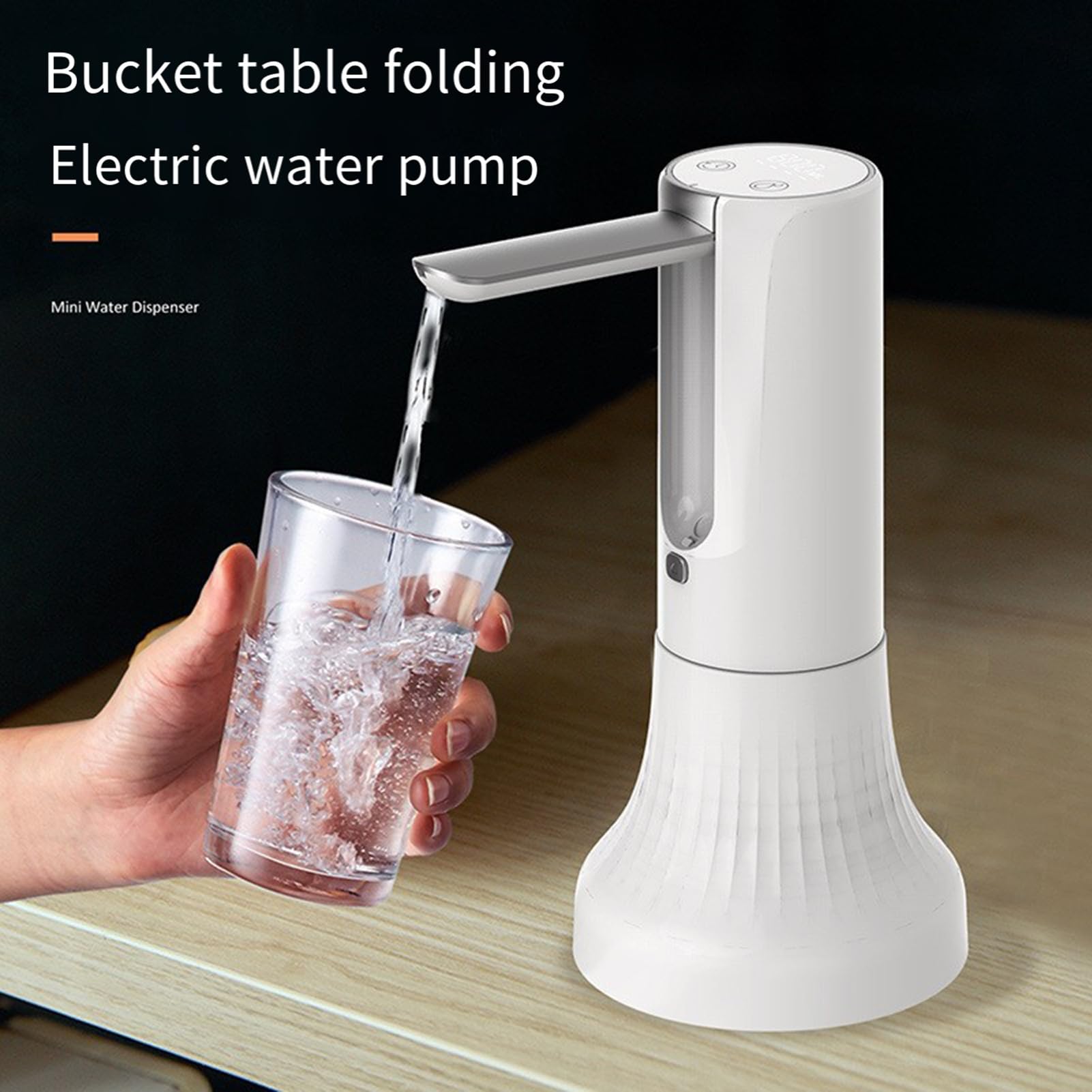 YISH Pompa Distributore Acqua Elettrica - Dispenser Automatico USB Ricaricabile Per Boccioni Acqua, Pieghevole E Universale - Foto 10