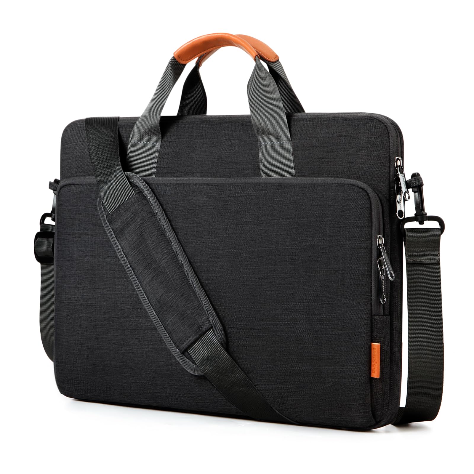 bagasin Borsa per laptop, valigetta per computer portatile compatibile da 15,6" a 17,3", borsa a tracolla estensibile, borsa messenger, borsa da trasporto per notebook e PC