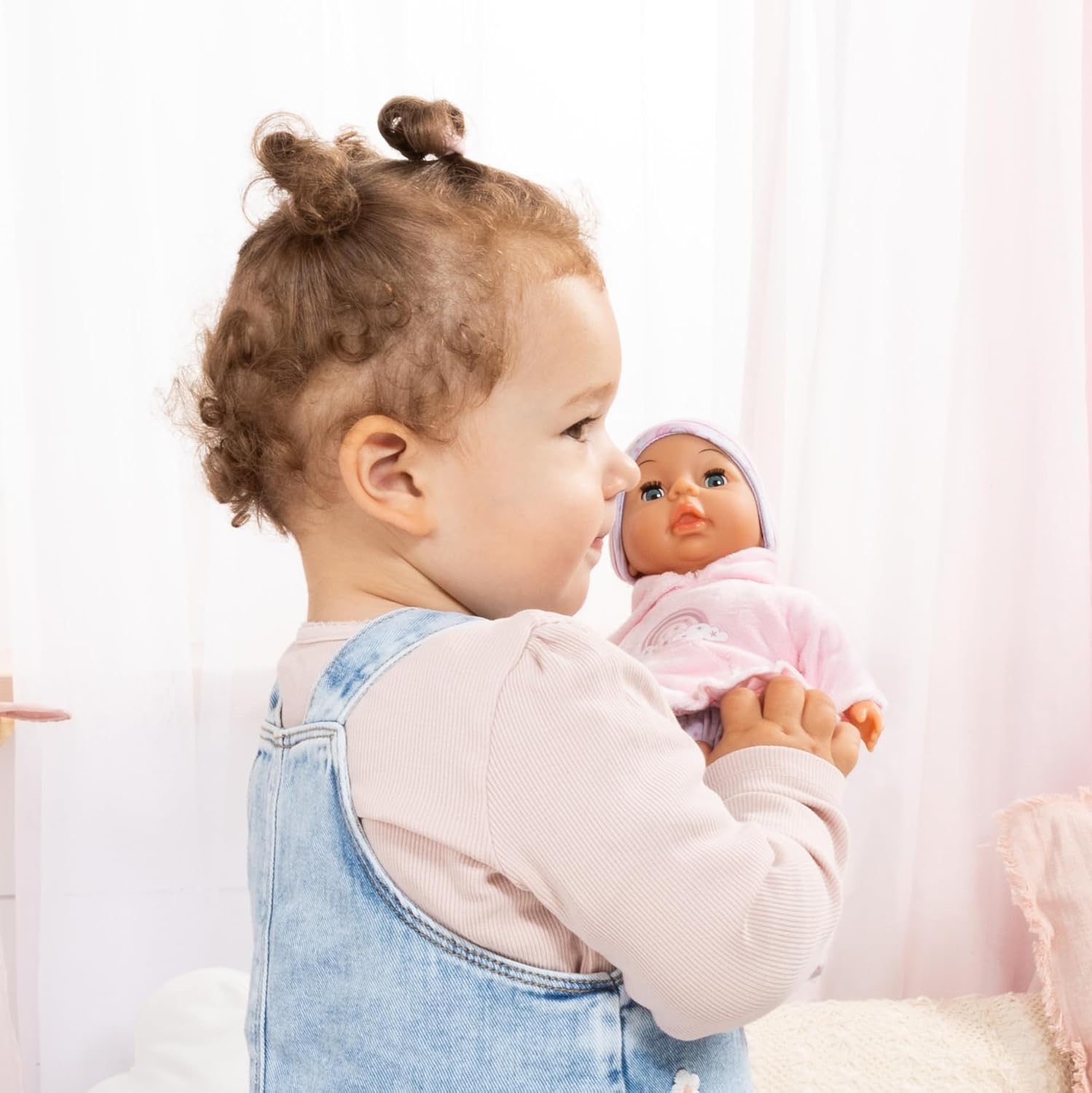 Bayer Design My First Baby Doll - 11 in Soft Body with Realistic Sleeping Eyes & Pajama Outfit