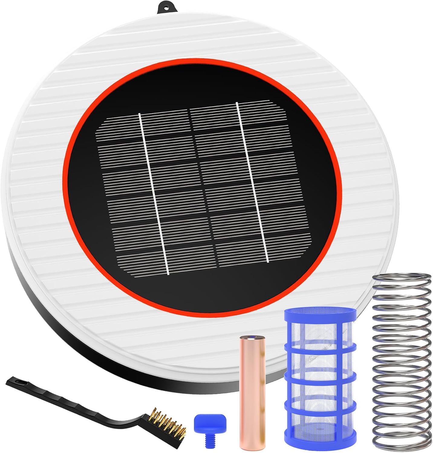 Solar Pool Ionizer - Floating for Swimming Pools Up to 55,000 Gallons Above/In Ground Effortless Maintenance with Large Solar Panel Salt-Free Tech for Naturally Clear Water