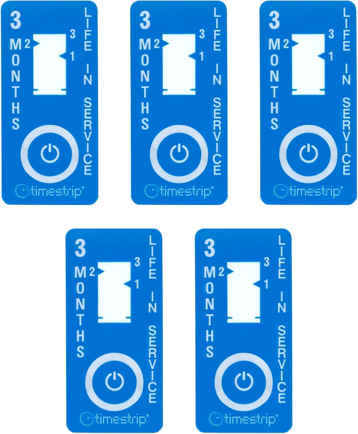 Adhesive Timer - Timestrip Irreversible Time Indicator for Tracking Time for Replacement of Disposable Privacy Curtains, Equipment Maintenance, Filter Changes (3 Months, 100, Count)