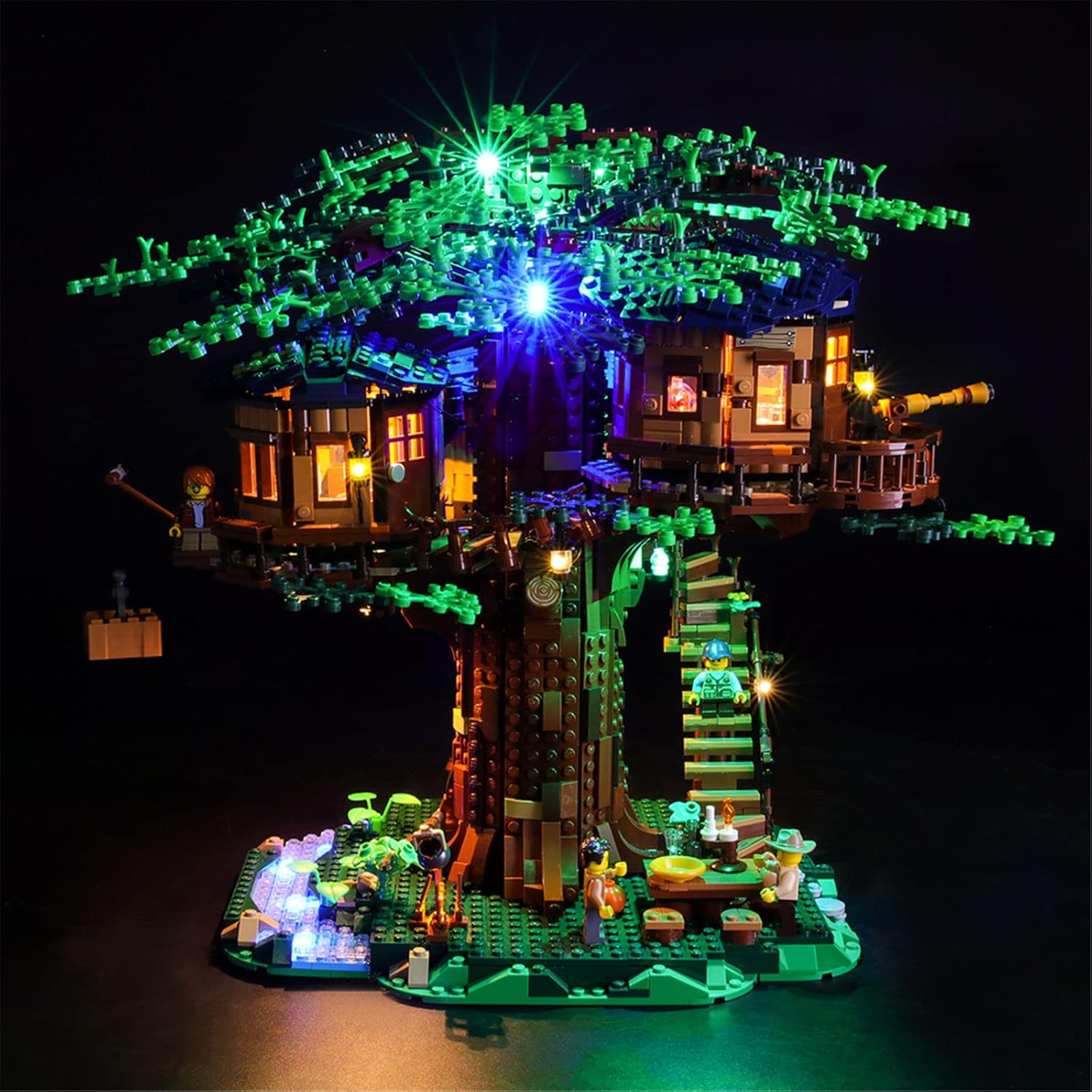 YEABRICKS Kit de Luces LED para Lego-21318 Ideas Tree House Modelo de Bloques de Construcción (Juego de Lego NO Incluido)