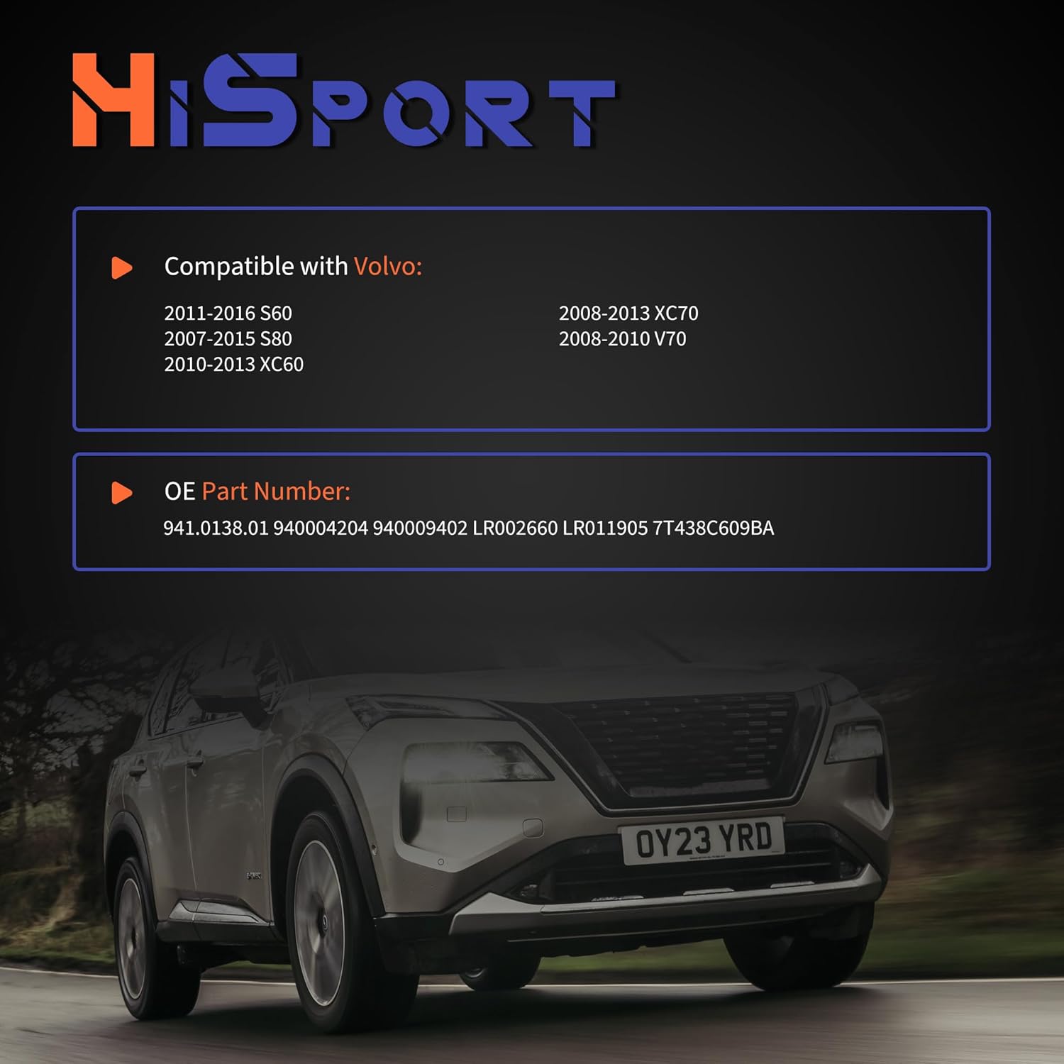 HiSport Cooling Fan Control Module - Compatible with Volvo S60 2011-2016 S80 2007-2015 XC60 2010-2013 XC70 2008-2013 V70 2008-2010 - Replace 940009402