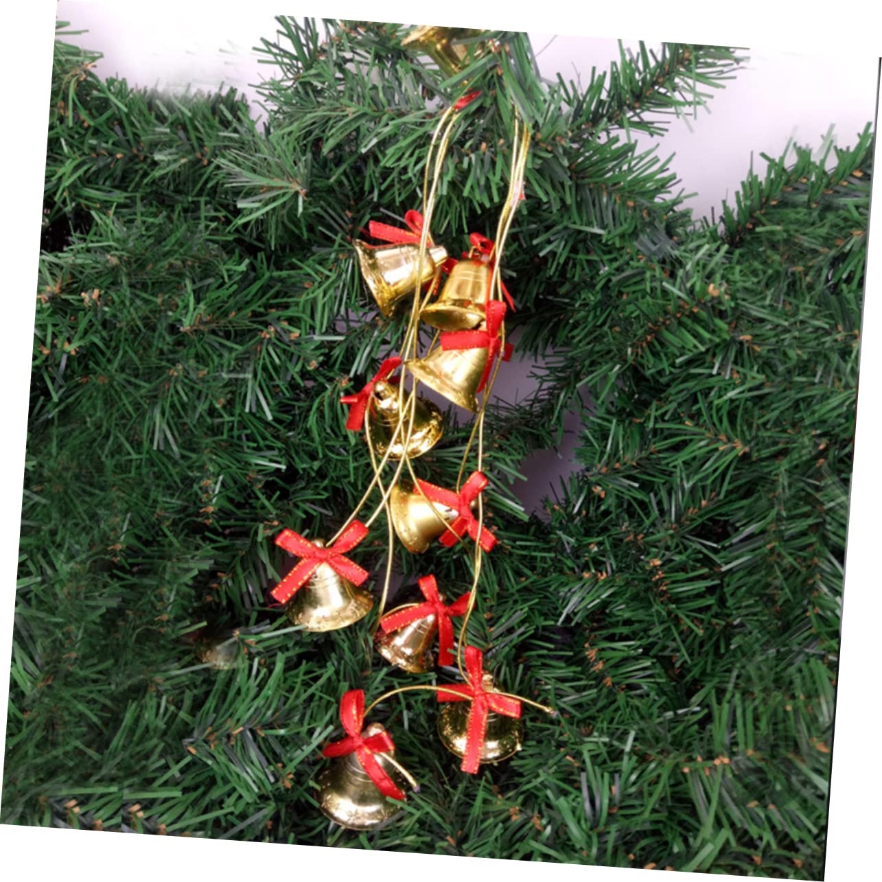 Decorazioni natalizie a forma di campana, 1 campana natalizia appesa, fiocco natalizio con campanelle, albero di Natale